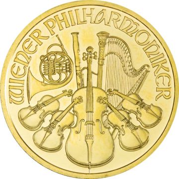 1996 1 oz Austria Gold Philharmonic customary in banking