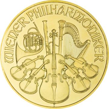 2010 1 oz Austria Gold Philharmonic customary in banking