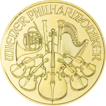 2011 1 oz Austria Gold Philharmonic customary in banking