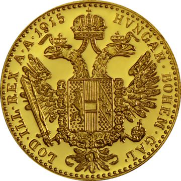 1915 3.44g Austria Gold 1 Dukat New Goods Freshly minted