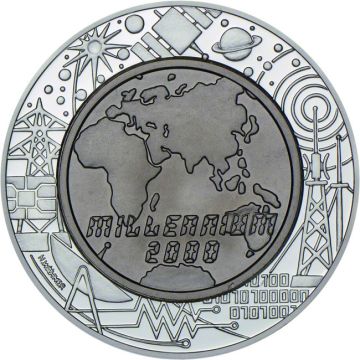 2000 9g Austria Silver / Titanium Millennium PP