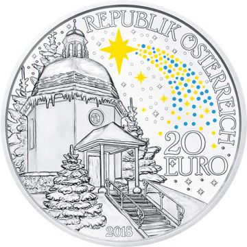 2018 20.74g Austria Silver Austria Silver 200 Years of Silent Night PP