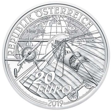 2019 20.74g Austria Silver Austria Silver The Era of Motor Flight PP