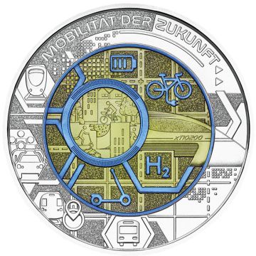 2021 9g Austria Silver / Niobium 2021 9g Austria Silver / Niobium Mobility of the Future PN PN