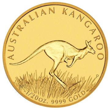 1.56g Australia Gold Kangaroo Nugget Random Year customary in banking