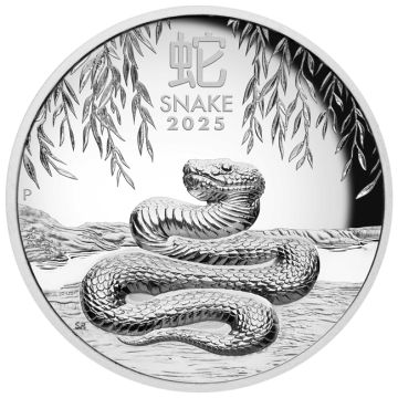 2025 155.52g Australia Silver Australian Lunar Series III of the Snake  Silver PP