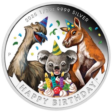 2024 1/2 oz Australia Silver 2024 1/2 oz Australia Silver Happy Birthday! PP PP