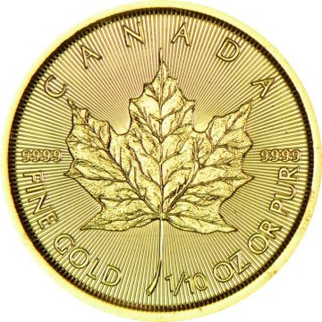 Maple Leaf 1/10 Ounce Gold