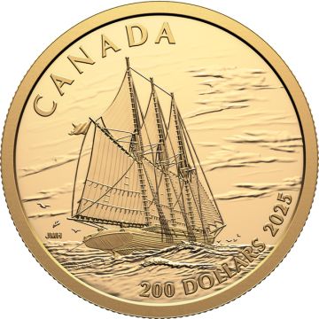 2025 15.42g Canada Gold 2025 15.42g Canada Gold Three-Masted Schooner PP PP