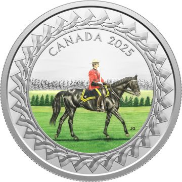 2025 31.38g Canada Silver 2025 31.38g Canada Silver RCMP Musical Ride PP PP