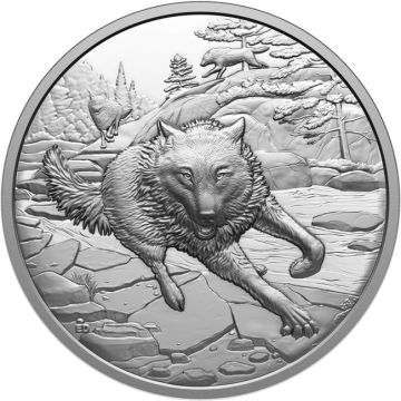 2025 31.38g Canada Silver 2025 31.38g Canada Silver Grey Wolf PP PP