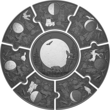 2025 296.97g Canada Silver Moon Phases RP