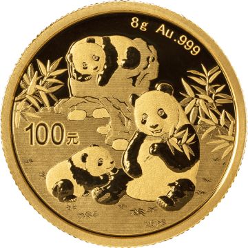 2025 8g China Gold Panda Freshly minted