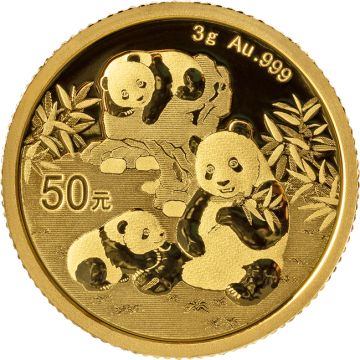 2025 3g China Gold Panda Freshly minted