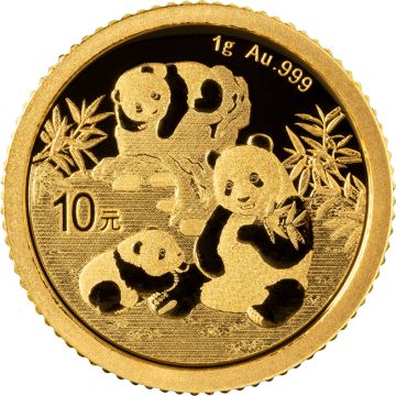 2025 1g China Gold Panda Freshly minted