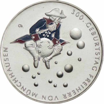 2020 16.65g Germany Silver Germany Silver 300th Birthday of Baron von Münchhausen BU