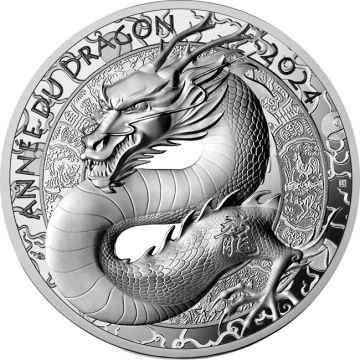 2024 22.18g France Silver Lunar Dragon PP