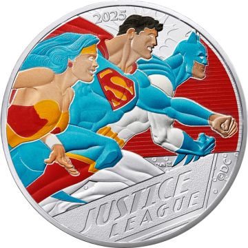 2025 31.50g France Silver Justice League Vintage UN