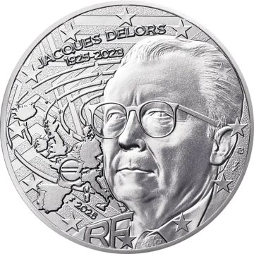 2025 4.33g France Silver Jacques Delors UN