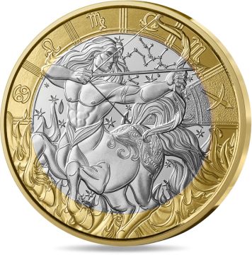 2025 France Copper-Nickel Zodiac sign: Sagittarius BU