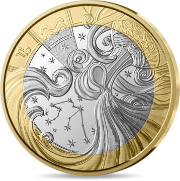 2025 France Copper-Nickel Zodiac sign: Aquarius BU