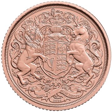 2022 3.66g Great Britain Gold Half sovereign memorial customary in banking