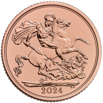 2024 7.32g Great Britain Gold Sovereign customary in banking