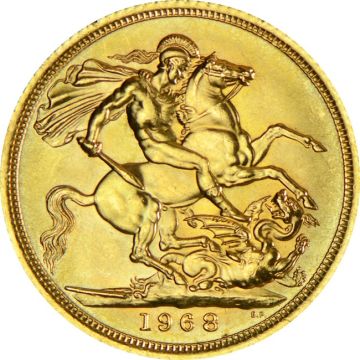 7.32g Great Britain Gold Sovereign Gold various years customary in banking