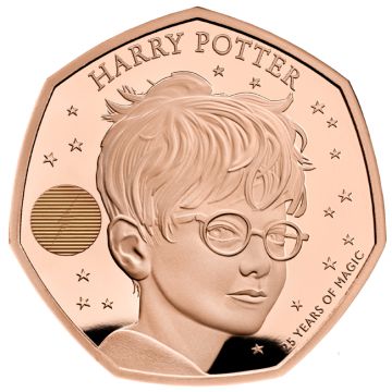 Harry Potter 50p Gold