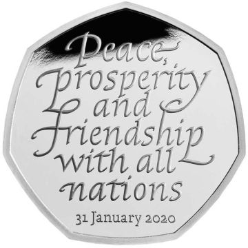 2020 7.40g Great Britain Silver Great Britain Silver Withdrawal from the European Union PP