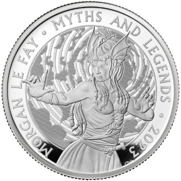 2023 62.79g Great Britain Silver Great Britain Silver Morgan Le Fay PP