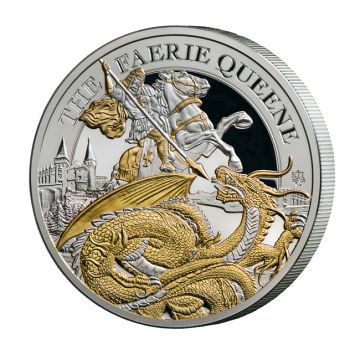 2024 2 oz St. Helena Silver St. Helena Silver The Faerie Queene: Redcrosse & Dragon PP
