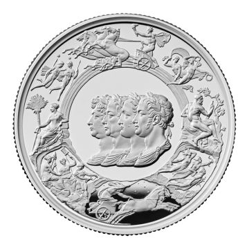 2024 62.79g Great Britain Silver Great Britain Silver Waterloo Medal PP