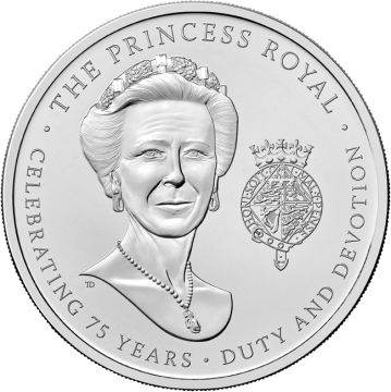 2025 Great Britain Copper-Nickel 75th Birthday of Princess Anne BU