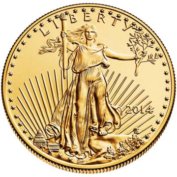 1/2 oz USA Gold American Eagle Random year customary in banking