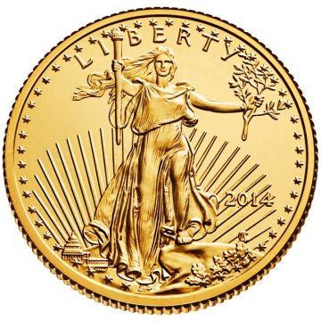 1/10 oz USA Gold American Eagle customary in banking