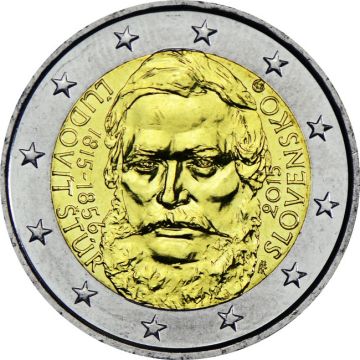 2015 Slovakia Copper-Nickel 2015 Slovakia Copper-Nickel 200th birthday of Ludovit Stur UNC UNC