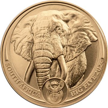 2024 1 oz South Africa Gold Elephant Freshly minted