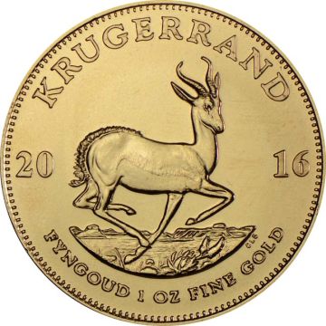 1 oz South Africa Gold Krugerrand Gold customary in banking