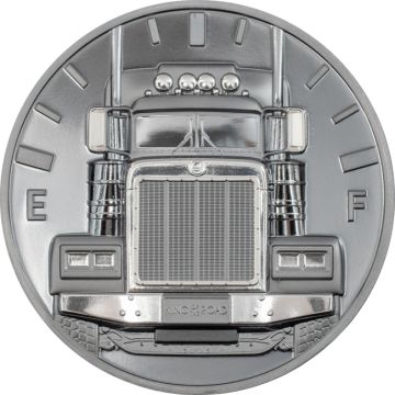 2022 2 oz Cook Islands Silver Cook Islands Silver Truck - King of the Road Black TO