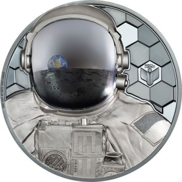 2024 999g Cook Islands Silver Cook Islands Silver True Heroes: Astronaut BP