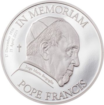 2025 1 oz Cook Islands Silver 2025 1 oz Cook Islands Silver Pope Francis PP PP