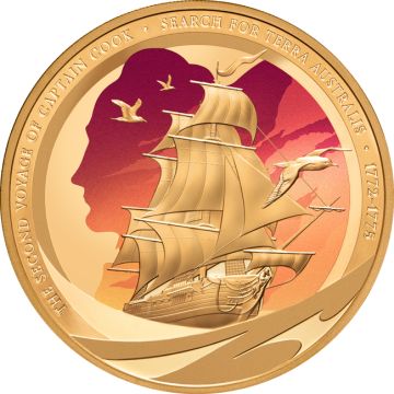 2025 1 oz Niue Gold Captain Cook - Second Voyage PP