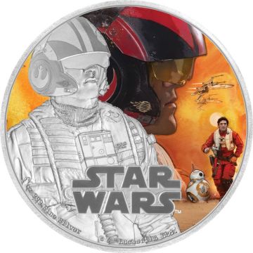 2016 1 oz Niue Silver Niue Silver Star Wars - The Awakening of Power: Poe Dameron PP