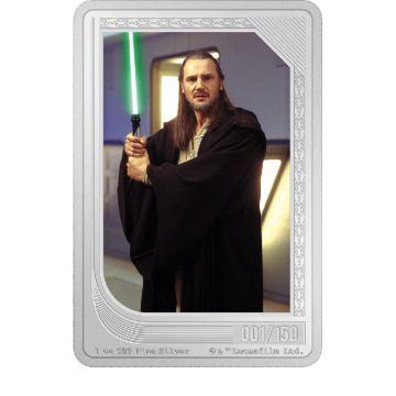 2023 1 oz Niue Silver Niue Silver Star Wars Mint Trading - Qui-Gon Jinn PP