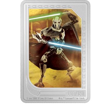 2023 1 oz Niue Silver Niue Silver Star Wars Mint Trading - General Grievous PP