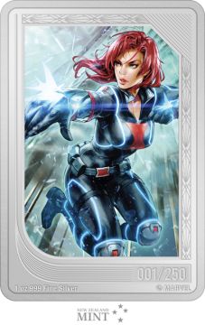 2023 1 oz Niue Silver Niue Silver Marvel Mint Trading - Black Widow PP