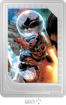 2023 1 oz Niue Silver Niue Silver Marvel Mint Trading - Rocket Raccoon PP