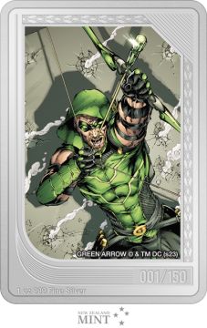 2023 1 oz Niue Silver Niue Silver DC Mint Trading - Green Arrow PP