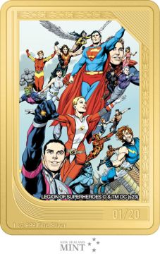 2023 1 oz Niue Silver Niue Silver DC Mint Trading - Legion of Superheroes PP